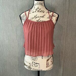 SHEIN Rose Pleated Camisole